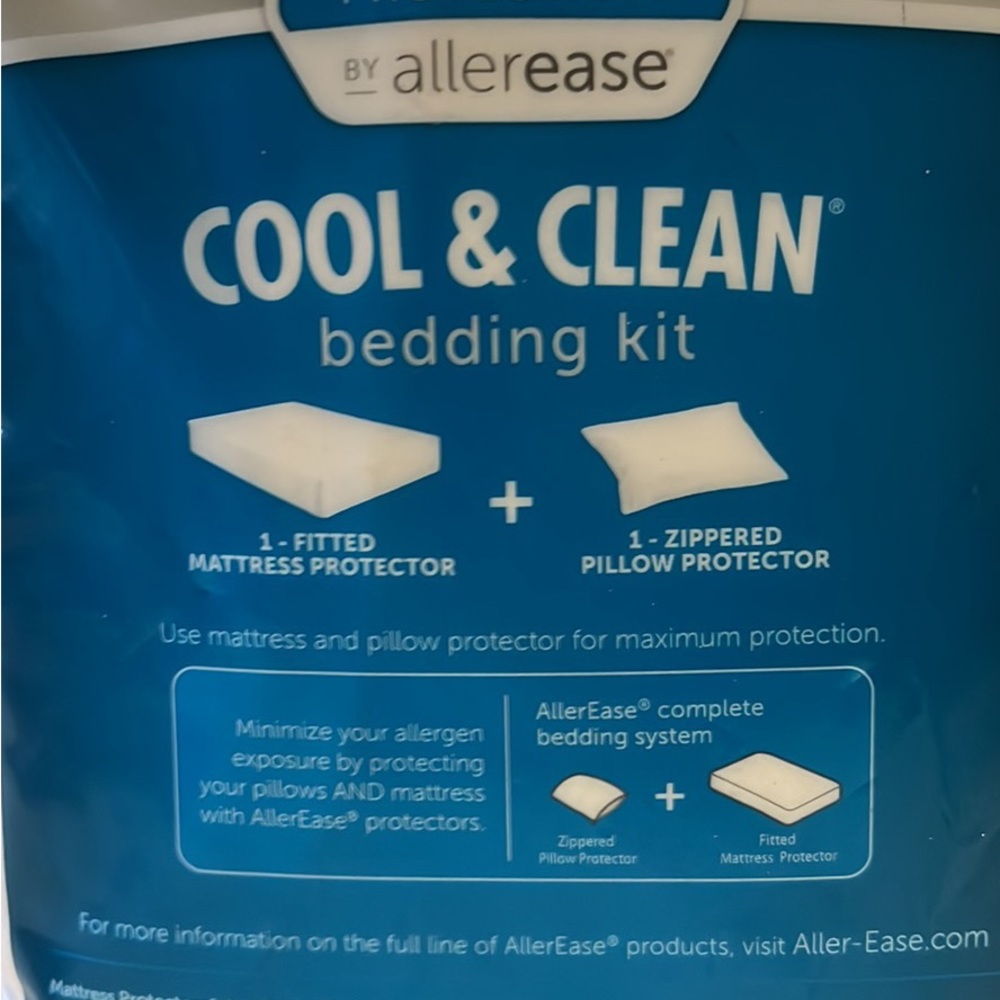 Allerease Perfect Protection Cool & Clean twin mattress cover new - Picture 3 of 3